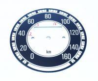 Ziffernblatt Tachometer 160 km, Jawa 500 OHC 02, D = 75mm 
