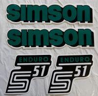 SIMSON ENDURO Aufkleber - Satz - grün