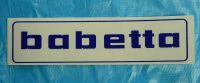 Babetta Aufkleber - blau - 145x37
