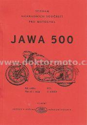 Ersatzteilkatalog - Jawa 500 OHC 01