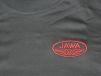 schwarzes T-Shirt mit rotem JAWA Logo - Größe XXL