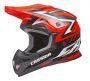 Crosshelm Cross Cup, CASSIDA - perlmutt weiss/neon rot/schwarz - XS