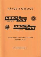 Bedienungsanleitung - ČZ 125/476,175/477 SPORT