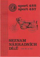 Ersatzteilkatalog - ČZ 125/488,175/487 SPORT