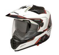 Endurohelm Tour, CASSIDA - schwarz/weiss/rot - XS