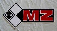 Kasten Aufkleber MZ IFA - schwarz / weiß / rot - links