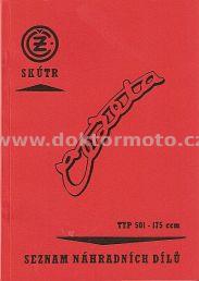 Ersatzteilkatalog - Scooter ČZ 501