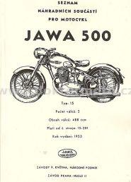 Ersatzteilkatalog JAWA 500 OHC