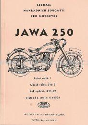 Ersatzteilkatalog JAWA Pérák