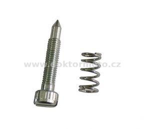 Leerlaufdrehzahlschraube mit Feder - Dellorto (Babetta, Stella)