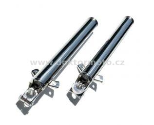 Front telescope glides - L+R (Jawa,ČZ 6V) 1xscrew