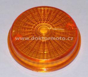 Rückblinkerglas - rund - orange - Simson, MZ