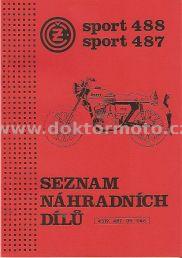 Ersatzteilkatalog - ČZ 125/488,175/487 SPORT