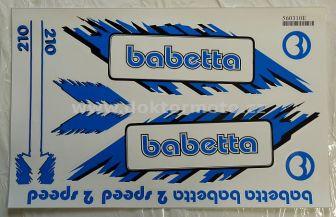 BABETTA Aufkleber - kompletter Satz - blau