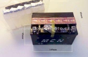 Batterie 12V 6Ah Dynavolt YTX7A-BS 150x87x93