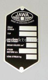Typenschild JAWA Pionyr (90x45)