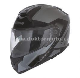 Klapphelm Velocity ST, CASSIDA - silber titanium/schwarz - S
