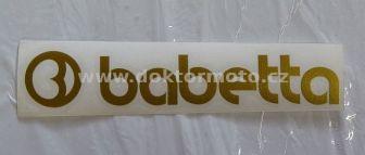 Babetta Aufkleber - gold - 135x25