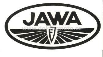 JAWA FJ Aufkleber - schwarz - 100x50