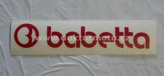 Babetta Aufkleber - rot - 135x25